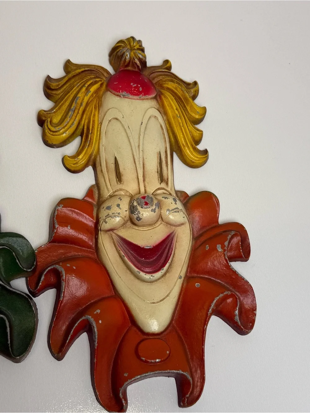 CLOWNS HEAD SET 3 SEXTON METAL PAINTING WALL MOUNTING Cast Iron Vintage Made USA